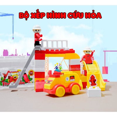 Bộ Đồ Chơi Xếp Hình Thông MInh BENRIKIDS 35 Chi Tiết Sáng Tạo Giúp Bé Tập Làm Cứu Hóa