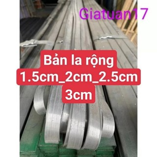Thanh la nhôm,nẹp nhôm,la nhôm dẹt rộng 15mm, 20mm,25mm,30mm dài 6 mét