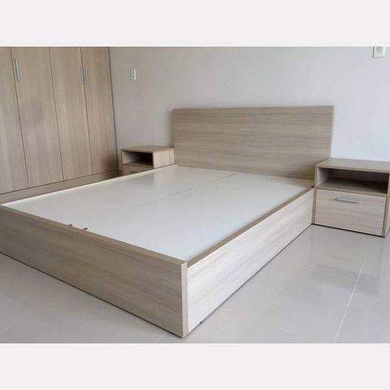 Giường gỗ 2 hộc kéo| 1m2x2m| 1m4x2m| 1m6x2m| 1m8x2m| Gỗ MDF phủ melamin | Nội thất Bách Việt