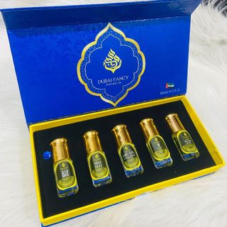 Set 5 Chai Tinh Dầu Nước Hoa Dubai Mini Dạng Lăn
