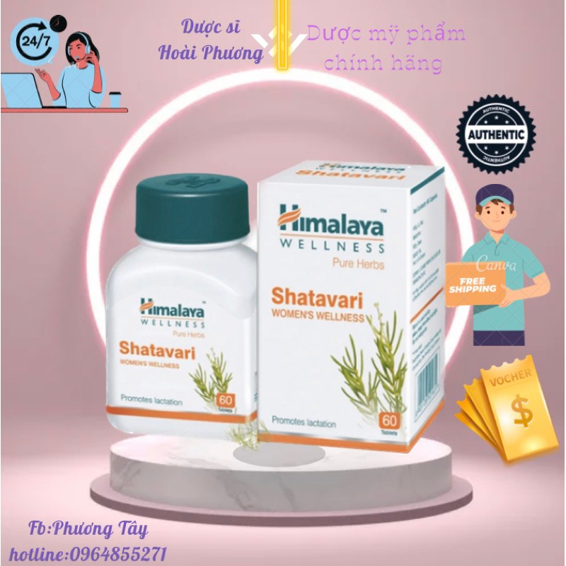 Shatavari Himalaya 60v Viên Uống Cân Bằng Nội Tiết Tố Nữ Xuất Xứ Ấn Độ Namaste