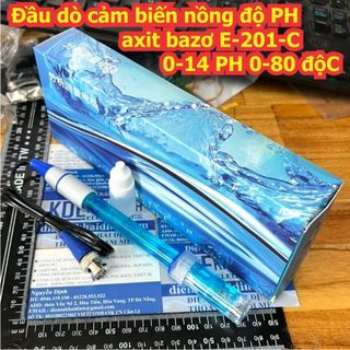 Đầu dò cảm biến nồng độ ph axit bazơ e-201-c 0-14 ph 0-80 độc kde3371