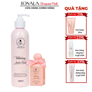 Sữa tắm trắng da toàn thân men bia Whitening Body Wash 60ml MiniGarden,dưỡng trắng da an toàn,lưu hương lâu,ko bắt nắng