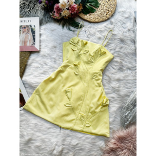 ĐẦM 2 DÂY THÊU HOA LÁ CÀNH - DDD2675