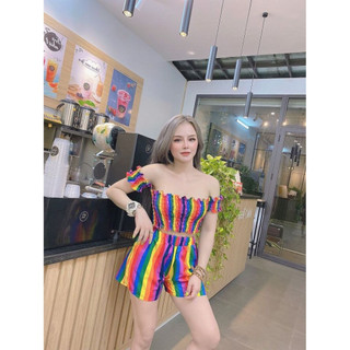 Bộ đồ nữ trễ vai nhiều màu sắc