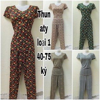 Đồ bộ thun nữ aty loại 1 quần dài đủ size bông mới
