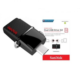 Usb otg sandisk 3.0 ultra dual 16gb /32gb /64gb /128gb /256gb tốc độ 150mb/s 1 cổng microusb 1 cổng usb