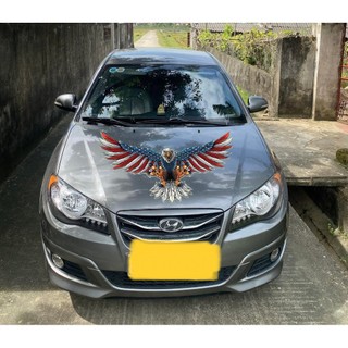 Tem Decal đại bàng dán capo , Decal 7 màu . Tem xe con.. SL 1 hình