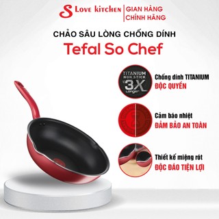 Chảo đáy từ lòng sâu chống dính cao cấp 28cm - Tefal So Chef