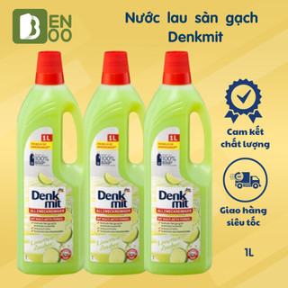 Nước lau sàn gạch đa năng Denkmit Chai 1 lít Hương chanh, Hương hoa tự nhiên thơm mát Hàng nhập khẩu Đức