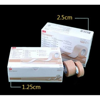Băng keo giấy thẩm mỹ, màu da (3M 1,25cm)