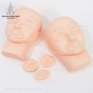 Đầu manocanh tập phun xăm, nối mi, massage đa năng