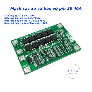 Mạch sạc pin 3s 40a