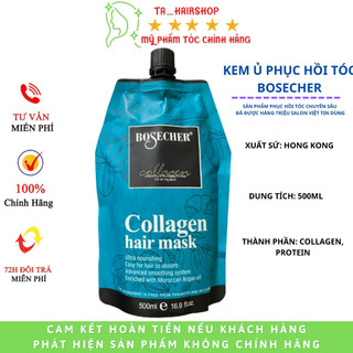 Kem ủ xả tóc BOSECHER siêu phục hồi tóc siêu mềm mượt  500ML