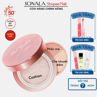 Phấn nước cushion 3in1 minigarden spf 40+ pa+++ phấn nước kiềm dầu che khuyết điểm phấn má hồng