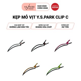 Kẹp tóc mỏ vịt YS PARK CLIP-C chất liệu nhôm chống gỉ kháng hóa chất hàng chính hãng made in Japan