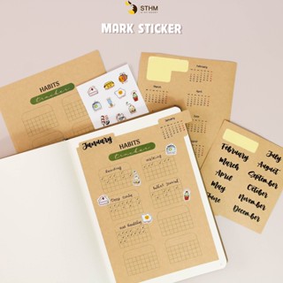 Mark sticker - Sticker quản lý công việc, trang trí sổ hiệu quả - STHM stationery
