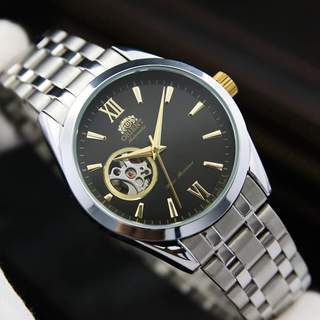 Đồng hồ cơ nam orient golden eye , lộ cơ tim kiểu máy automatic