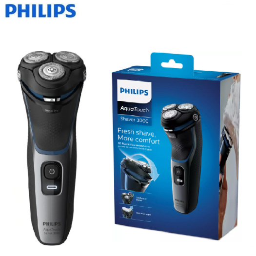 Máy Cạo Râu Philips S3122/51 - Khô và Ướt, Pin Lithium-ion, Màu Đen