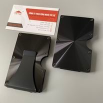 Kẹp giữ tiền bằng thép không gỉ kèm đựng thẻ ATM