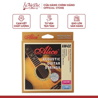 Bộ Dây Đàn Guitar Acoustic Alice AW432, High- Carbon, Phủ Lớp Chống Gỉ - Hàng Chính Hãng