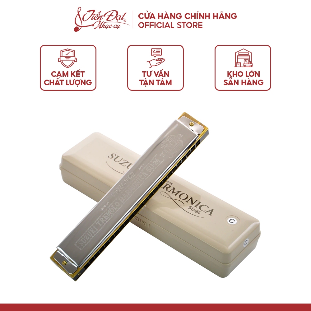 [CHÍNH HÃNG] Kèn Harmonica Tremolo Suzuki 2 Timer SU-24 Phù Hợp Chơi Các Dòng Nhạc Dân Gian Truyền Thống Á Đông