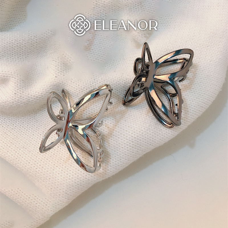 Kẹp tóc nữ Eleanor Accessories dáng hồ điệp phụ kiện tóc kẹp càng cua 7017