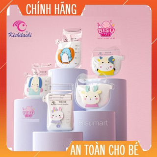 Túi trữ sữa nhật kichilachi 200ml - 250ml hộp 50 túi
