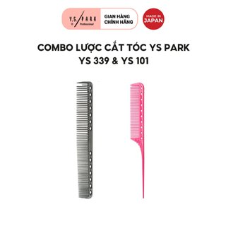 Combo lược cắt tóc YS-339 và lược hóa chất YS-101 hàng chính hãng Ys Park nhập khẩu Nhật Bản
