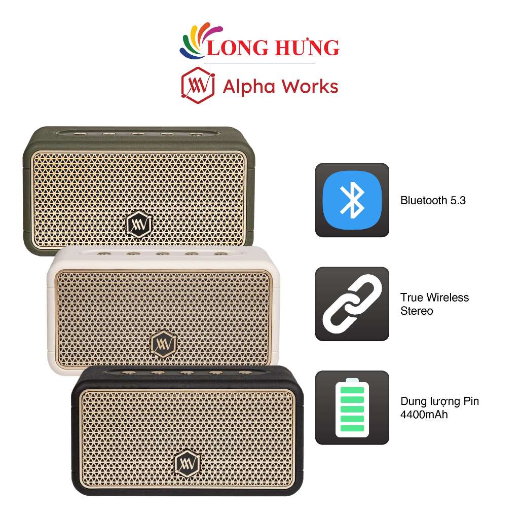 Loa Bluetooth Alpha Works AW-W38 - Hàng chính hãng