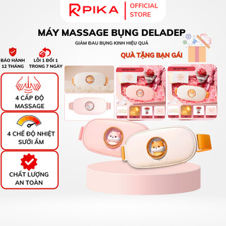 Đai đeo massage DELADEP chườm ấm giảm đau bụng kinh nguyệt, túi làm ấm bụng tử cung cho phụ nữ quà tặng bạn nữ DSB01