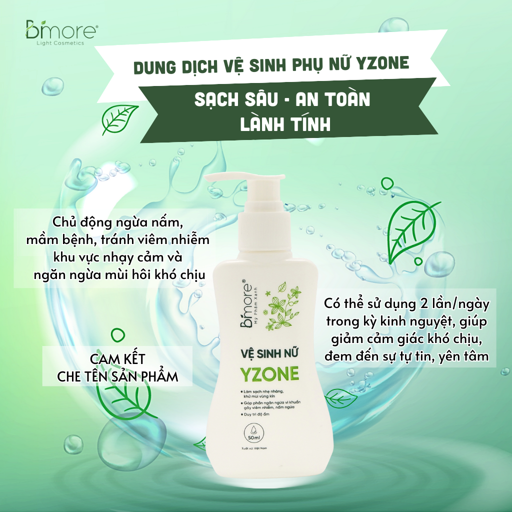 Dung Dịch Vệ Sinh Phụ Nữ Yzone Bimore Sạch Sâu An Toàn Lành Tính 100ml