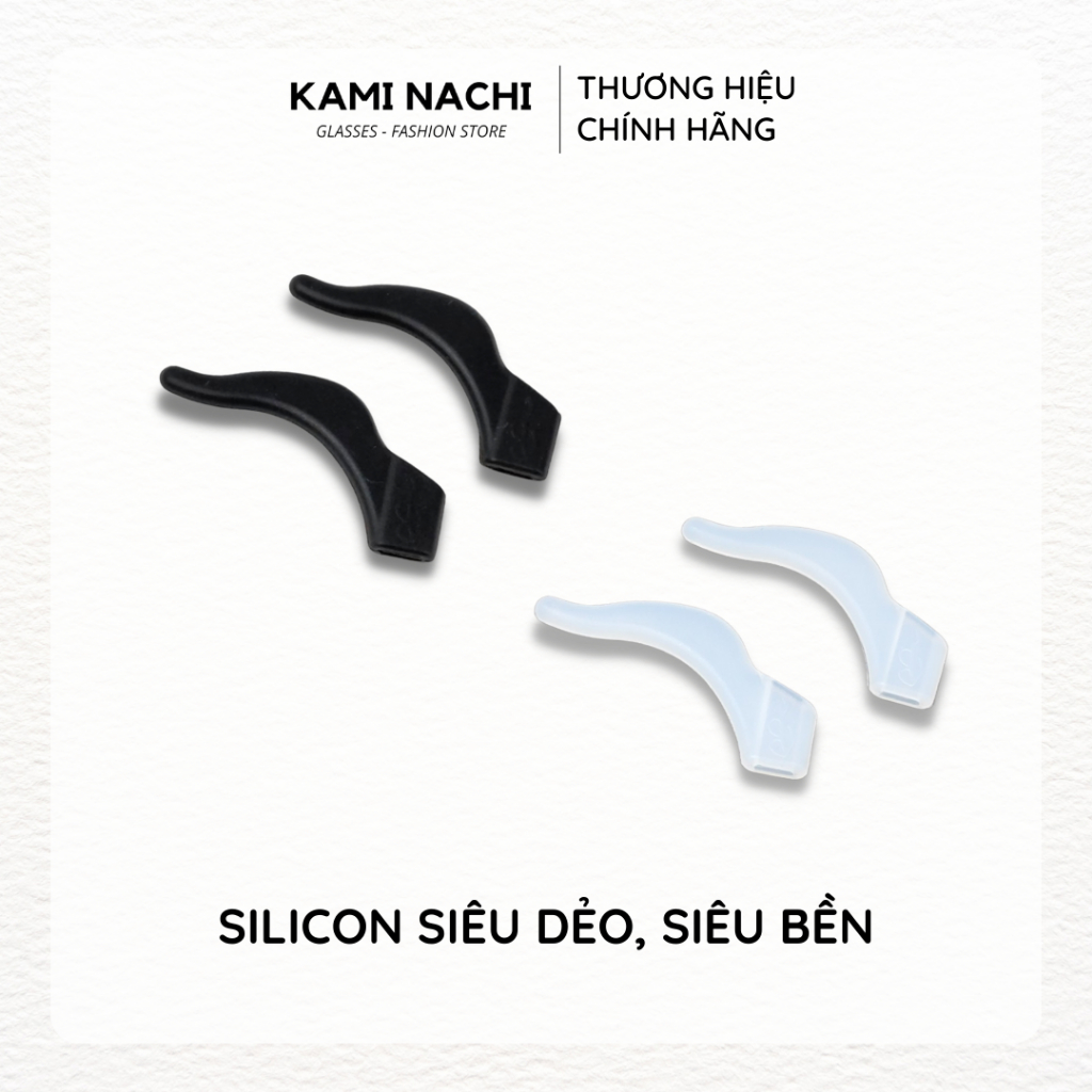 Miếng đệm làm êm tai cho kính bằng silicon siêu bền hình móc câu chống trượt KAMI NACHI