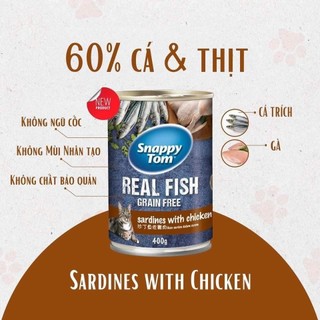 Pate Snappy Tom 400g Dành cho Mèo lớn