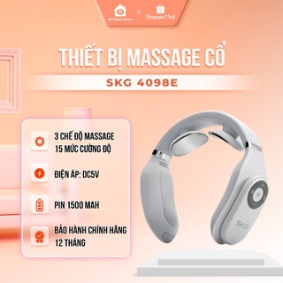 Máy massage cổ SKG 4098E sử dụng Công nghệ xung điện TENS, Mát xa thư giãn giảm đau nhức cổ Bảo hành 12 tháng