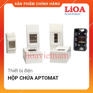 Hộp chứa aptomat lioa mặt vỏ nhựa - nắp che át đơn, át đôi, át chống giật chính hãng