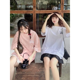 Áo thun nữ tay ngắn, thêu logo ngực [STORY MADE] A2135 (ảnh thật)