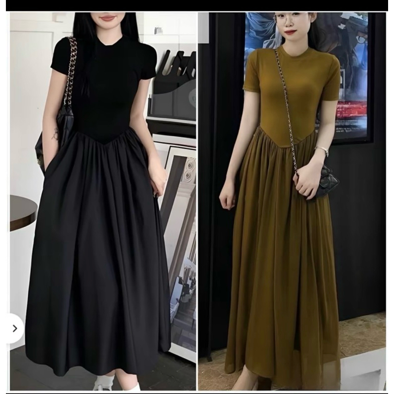 Váy ngắn tay Bigszie