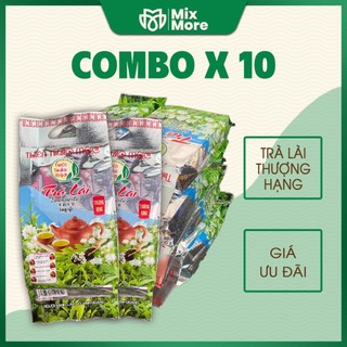 Combo 10 gói Trà lài Thiên Thảo thượng hạng hương vị lài tự nhiên, chát dịu dễ uống gói 100g Mixmore