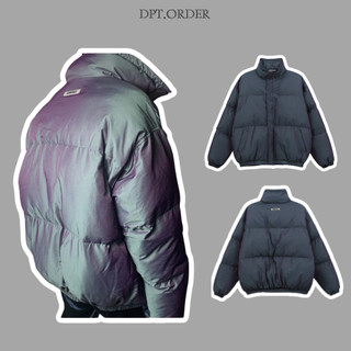 Áo Phao Essentials Grey Iridescent Puffer Jacket Hàng Cao Cấp