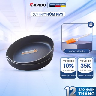 Khay nướng nồi chiên không dầu RAPIDO, đường kính 22cm, nướng bánh chống dính cực tốt, chất liệu greblon siêu bền