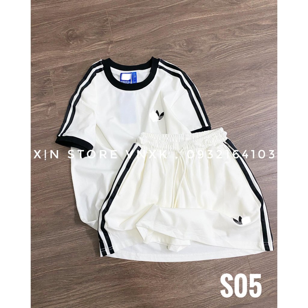 Set đồ nữ Xịn Store set đồ đi chơi áo kèm chân váy co giãn trẻ trung S05