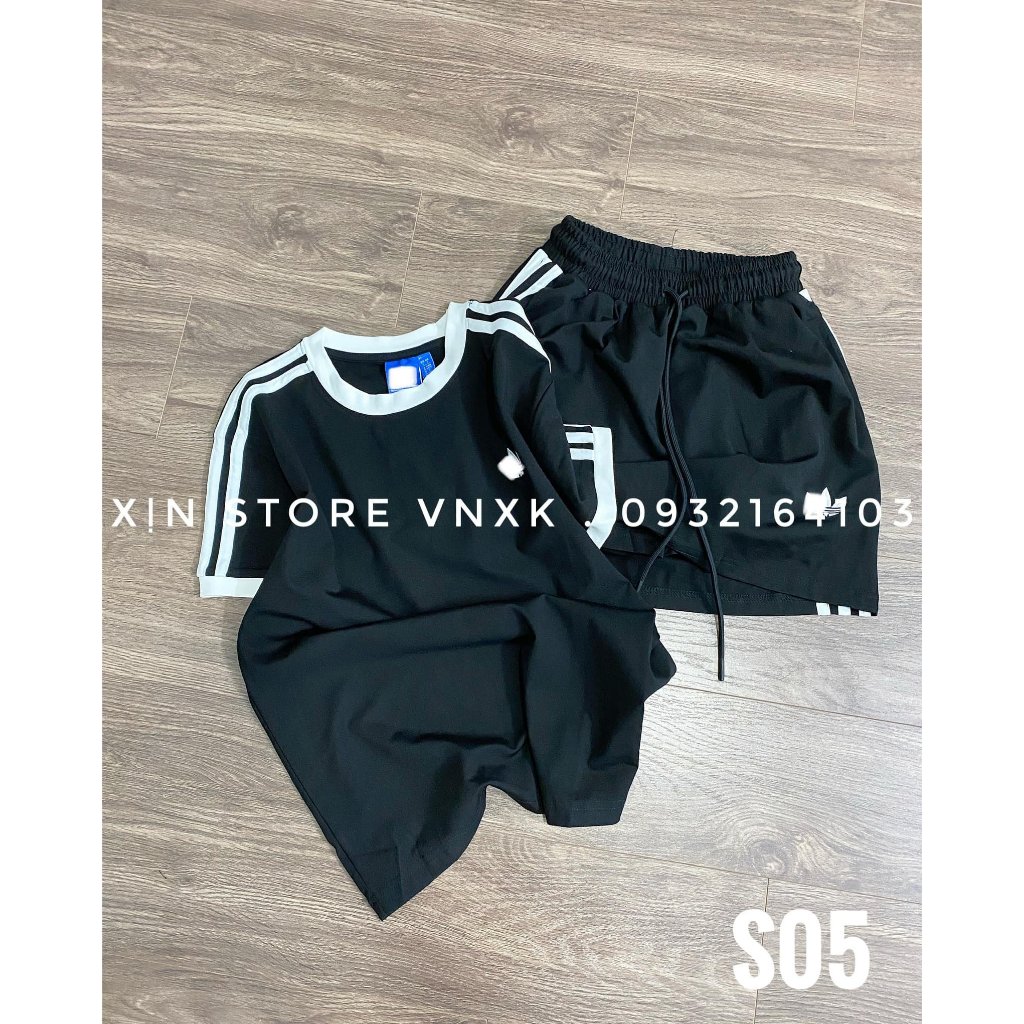 Set đồ nữ Xịn Store set đồ đi chơi áo kèm chân váy co giãn trẻ trung S05