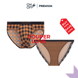 Quần lót cặp đôi couper love micorfiber mềm mịn thoáng mát ONOFF 18UQ23A032 - 16UJ23A011