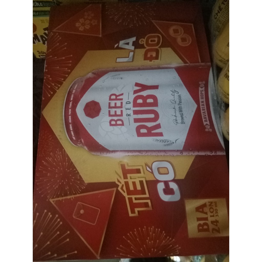 bia red ruby - thùng 24 chai*330 ml-date xa