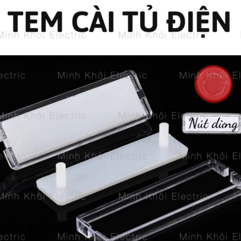 Tem nhãn tủ điện, tem cài tủ điện, nhãn đánh dấu cho MCB và MCCB tủ điện, name plate,bảng tên, tem đ