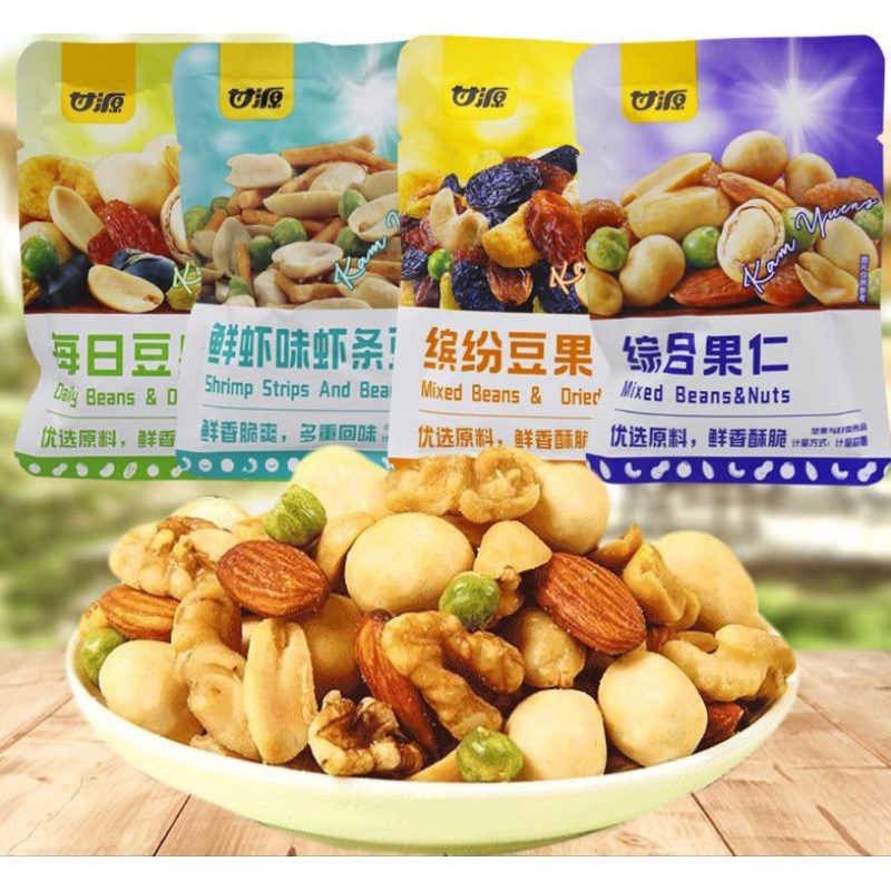 Gói Hạt Mix Dinh Dưỡng KAMYUAN 30G, Hạt Dinh Dưỡng Mix Trái Cây Sấy Giòn, Hạt Ngũ Cốc Sấy Khô Tẩm Vị Nội Địa