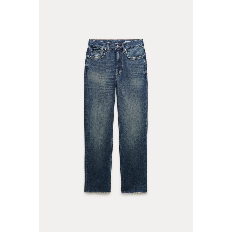 Quần bò cạp cao the mid rise slim ZARA AUTHENTIC