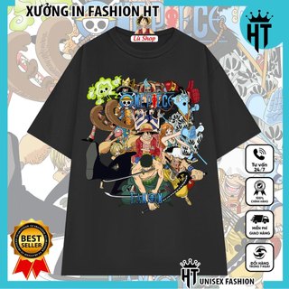 Áo phông one piece, áo thun Anime in hình Luffy, Zoro, Ace, Chopper, Sanji, Usopp...OP4