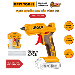 Súng bắn keo nến dùng pin 20v ingco cggli2001